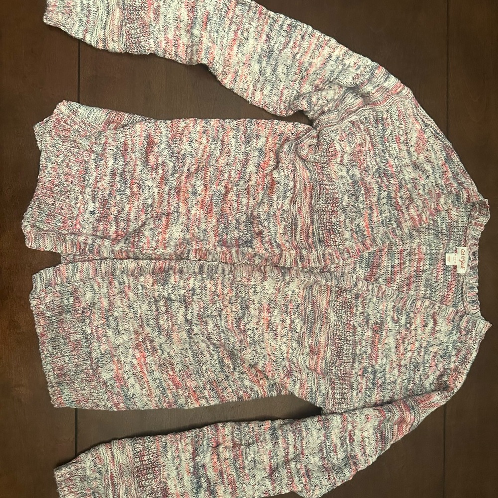 Cat & Jack Pink and Gray Knit Sweater